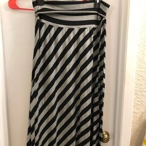 Striped Maxi Skirt